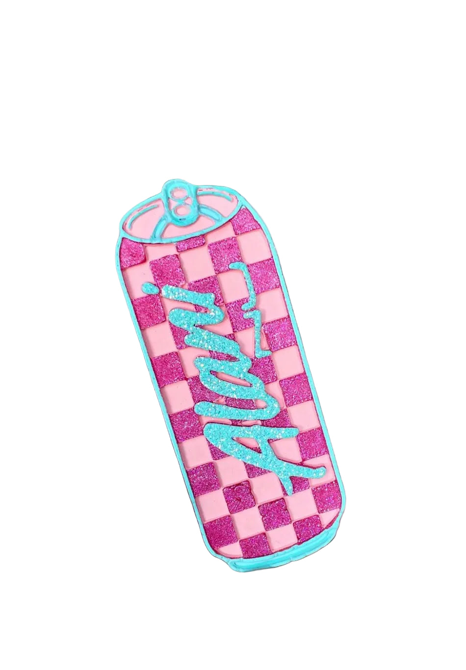 Popular Energy Drink Checkered Can Freshie