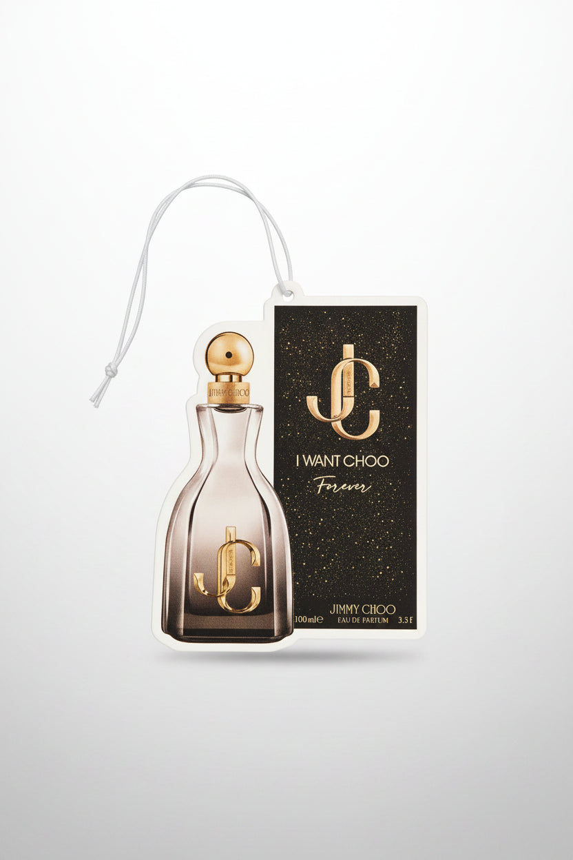 Ivanchoo perfume bottle with packaging on a reflective surface