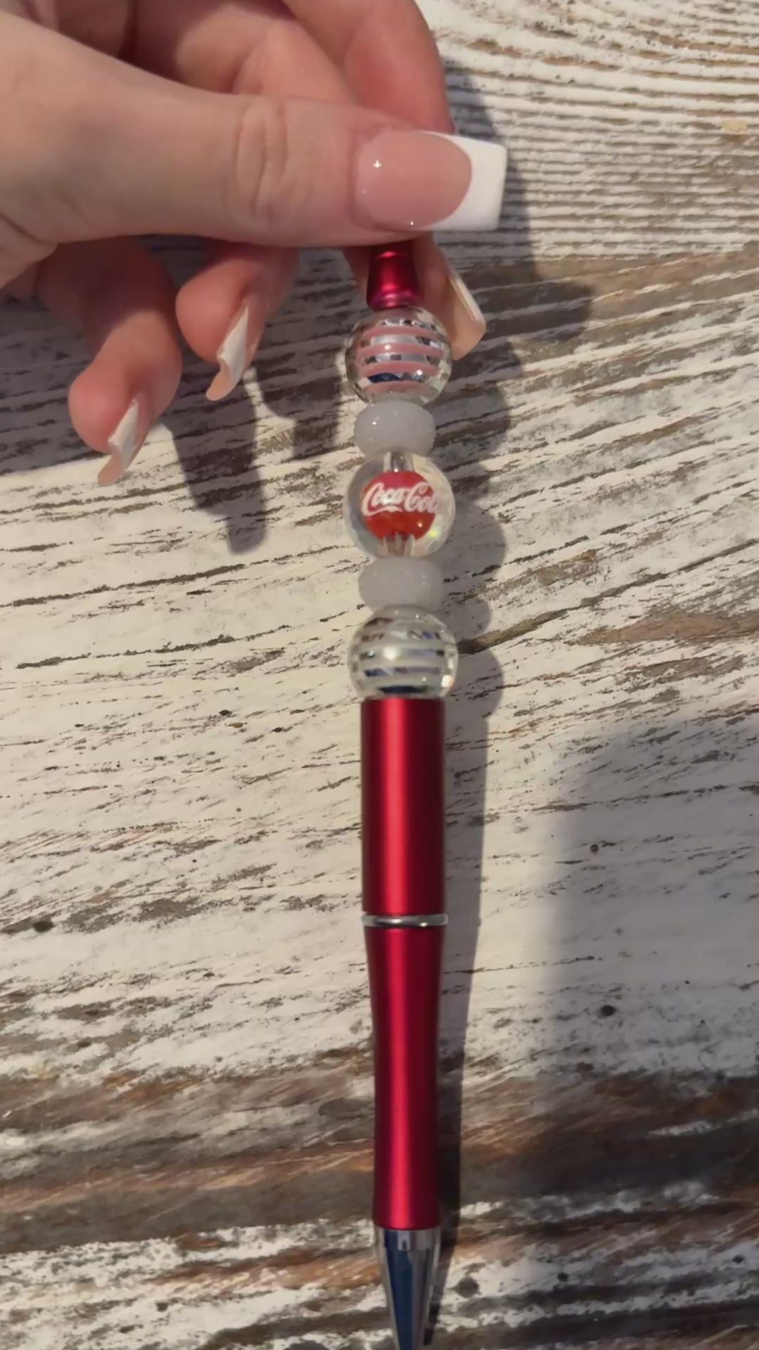 Coke Inspired Pen Cat Eye